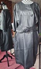 Manteau cache-poussière en cuir véritable