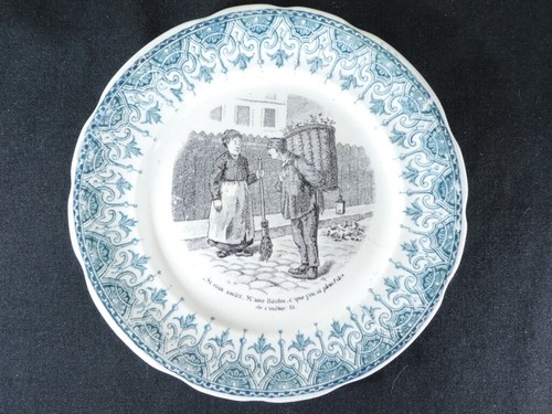Assiette parlante faiences - assiette, en