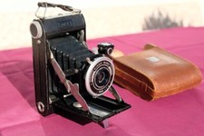 appareil photo Kinax-Baby 6x9 avec sacoche cuir