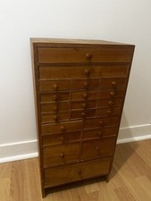 Petit meuble de métier ancien, layette d'horloger