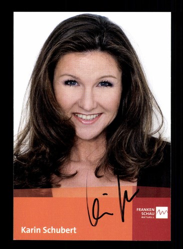 Karin schubert autograph card - karin,