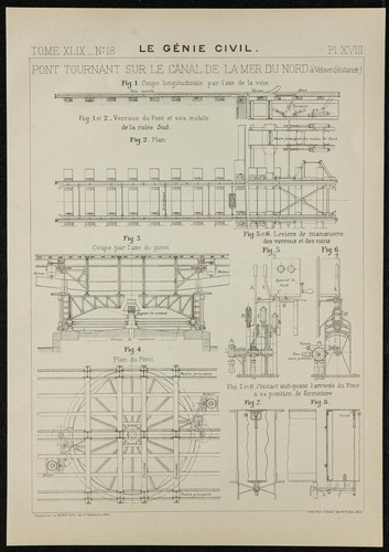 1906 plan pont tournant - -,