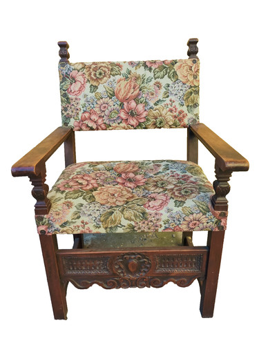 Fauteuil trône antique - trône, en