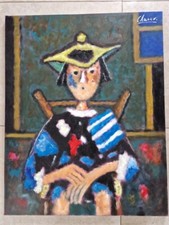 Roland chanco huile sur toile - chanco,