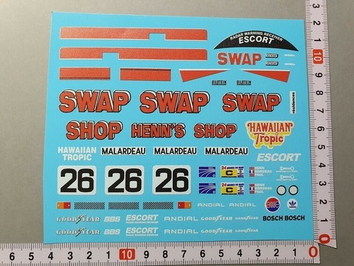 Decals porsche 956 26 - 1/24,