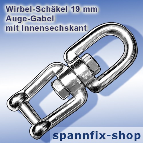 Manille tourbillon mm - 19,
