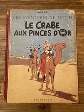 Album les aventures de tintin 1947 Le crabe aux pinces d'or CASTERMAN