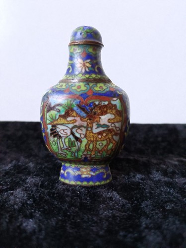Tabatière chinoise émaux - tabatière,