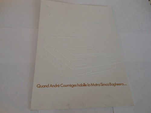 Matra simca bagheera courreges - bagheera,