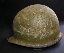 Coque casque US M-1 camouflage peinture militaria ww2