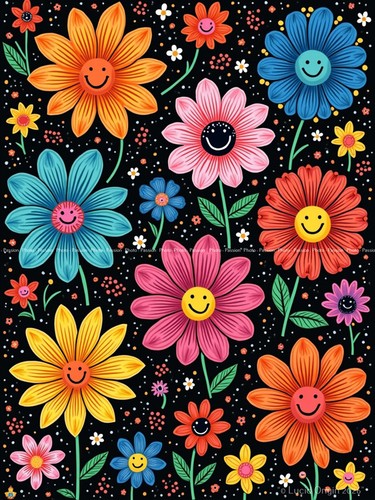 Photo fleurs artistiques - a4,