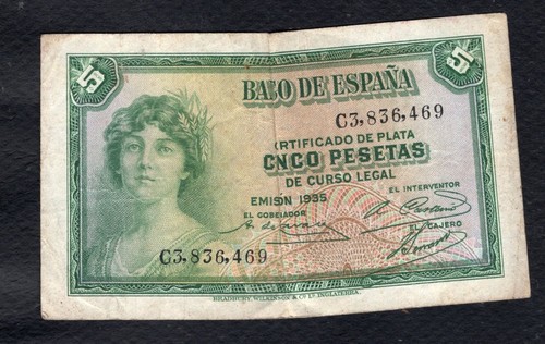Espagne pesetas 1935 etat - pesetas,