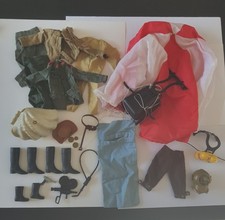Lot Accessoires Big Jim Et Action Joe Vintage Parachute Vetements Armée Plongée 