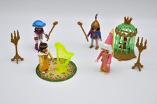 Rare Princesse fée  chevalier  du château playmobil accessoire cage au perroquet