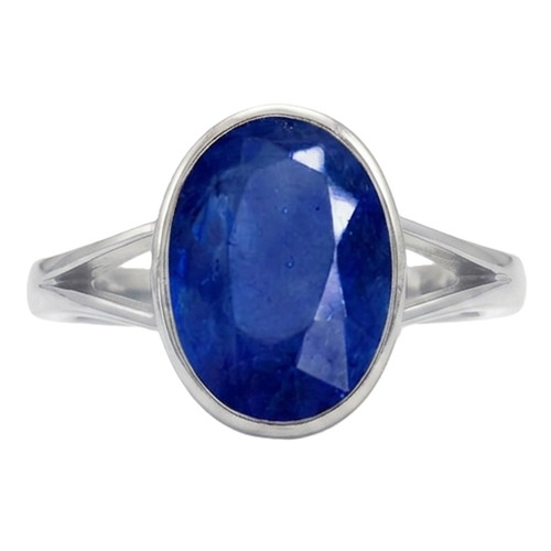 Bague anneau sertie ovale - bague,