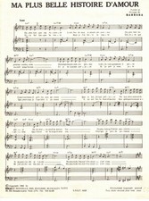 partition Barbara -ma plus belle histoire d'amour