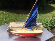 Ancien Voilier  Bateau Yacht GS F 27 Neuf Boîte Mer Bassin Étang Jouet Ancien