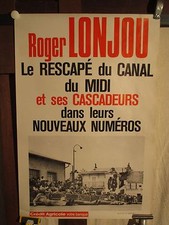 AFFICHE CASCADEUR ROGER LONJOU MONTAUBAN CANAL DU MIDI