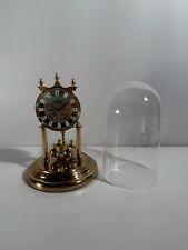 PENDULE JEWEL 400 JOURS HORLOGE SCHATZ & SOHNE QUARTZ DORÉ CLOCHE XXe GERMANY