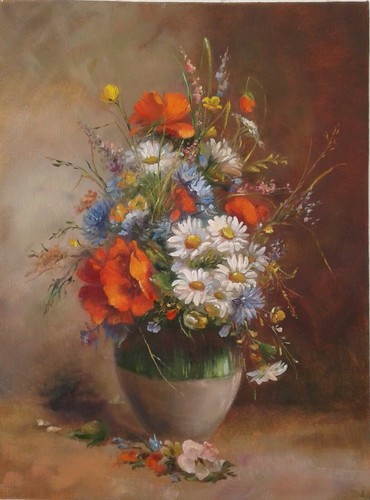 Bouquet fleurs tableau - bouquet,