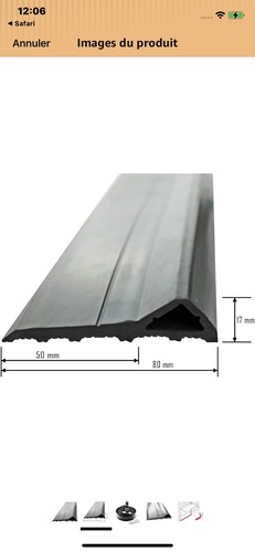 Joint seuil porte garage - seuil,
