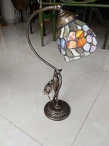 Lampe abat jour laiton - lampe,
