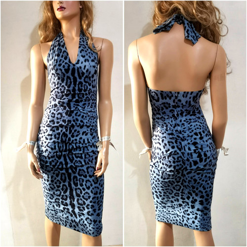 Robe bleue dolce gabbana - robe,