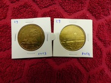 2 jetons touristiques monnaie de paris dept 29