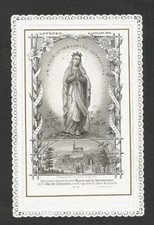 IMAGE PIEUSE canivet notre dame de lourdes bonamy POITIERS  1876