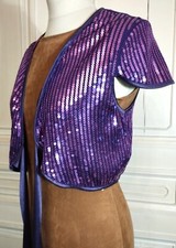 MORGAN BOLERO POP MULTI PAMPILLES LIENS SATIN   TL OU 38/40/42