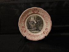 assiette parlante digoin sarreguemines,jeanne d'arc,n°3