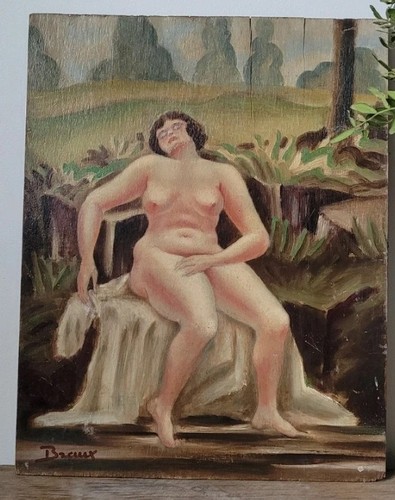 Tableau ancien huile portrait - ancien,