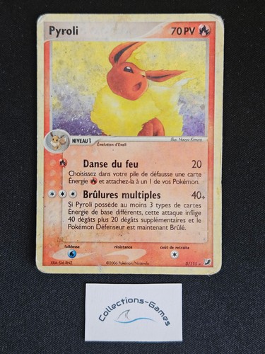 Carte pokémon pyroli 115 - carte,