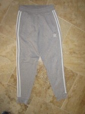 Pantalon ADIDAS jogging rétro vintage pant gris coton sport TREFOIL S