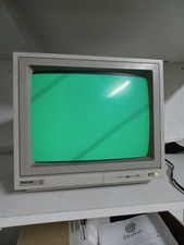 Ecran Ordinateur Vintage PHILIPS BM7502/00G MONITOR 80 monochrome Vert #A8 