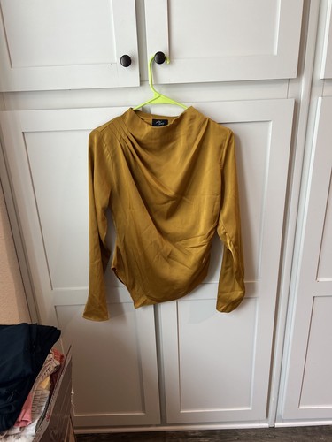 Milk honey draped satin cowl - &,