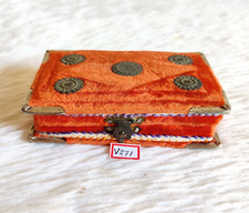 Vintage Main Tissé Laiton Art