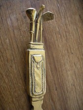 Coupe papier Ouvre lettre VALENTI Spain années 60'  70' Long 30cm décor golf