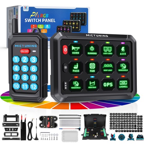 Gang rgb switch panel light - rgb,