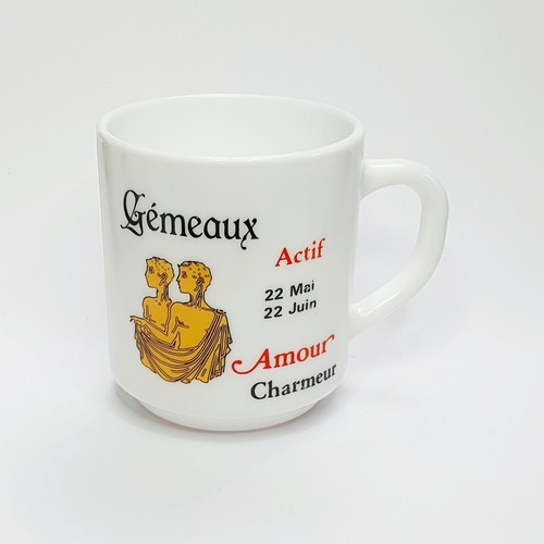 Ancien mug tasse gémeaux - ancien,