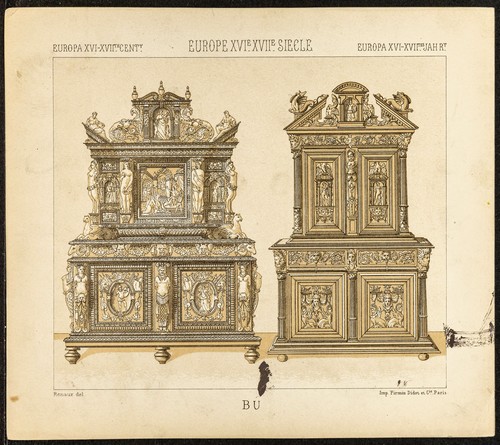 1890 mobilier buffets - -,