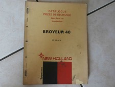 catalogue agricole pièces de rechange BROYEUR 40 NEW HOLLAND 1972