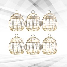  6pcs forme de cage à oiseaux