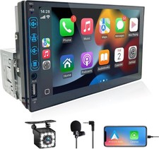 Autoradio 1 DIN, Carplay, Cam recul - Écran Tactile HD 7", Elecpod