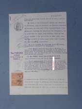 Document du 24/09/1936 MAX PARADIS Huissier !!!!!!!!!!!!!!!
