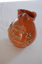 Pichet en terre cuite vernissé, épicerie Bonneterie F.Renaud LesFourneaux Savoie