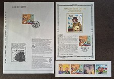 Bob de Moor - Philatélie de la jeunesse - timbre CORI 1991+ Schuiten Jacobs Roba