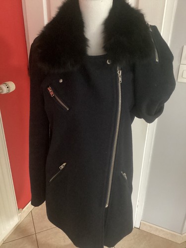 Manteau noir t40 marque suncoo - manteau,