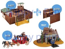 Playmobil Bundle Western XXL Gros lot Western 6427 - 6270 - 7428 7857 Neuf - New
