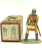 Figurine Elastolin, chevalier Normand, Normanne, avec pierre,  Moyen Âge. 7cm